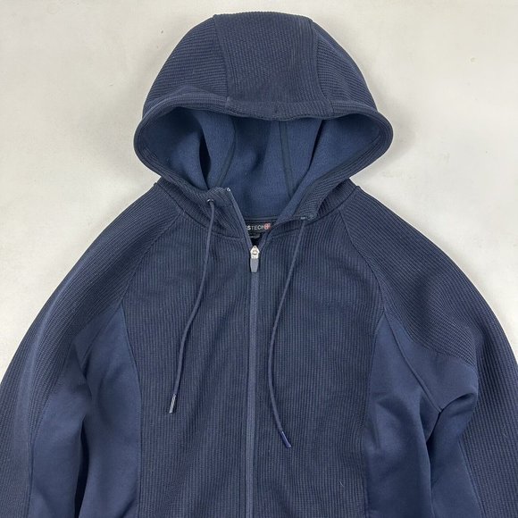 Swiss Tech Women's Waffle Knit Tech Fleece Hooded Jacket - Picture 13 of 16